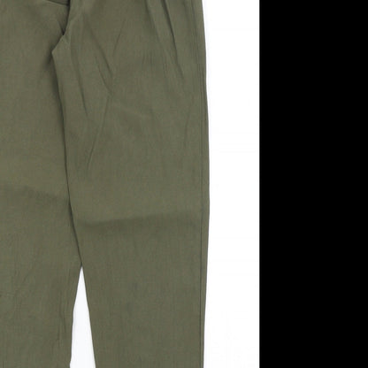 Womens UK Size 8 H&M Regular Fit  Green Trousers
