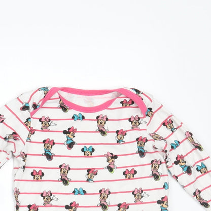 Disney Baby Girls  Geometric  Basic T-Shirt Size 9-12 Months  - MINNIE MOUSE BODYSUIT