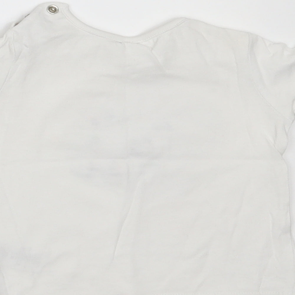 NEXT Boys White Geometric  Basic T-Shirt Size 3-6 Months
