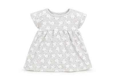 Lullaby Girls Grey Geometric  A-Line  Size 0-3 Months  - rabbitsa