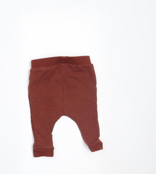 NEXT Boys Brown   Jogger Trousers Size 0-3 Months