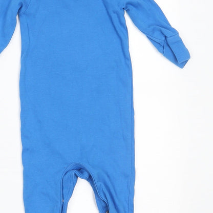 NEXT Boys Blue   Babygrow One-Piece Size 0-3 Months  - BUILT IN MITTENS