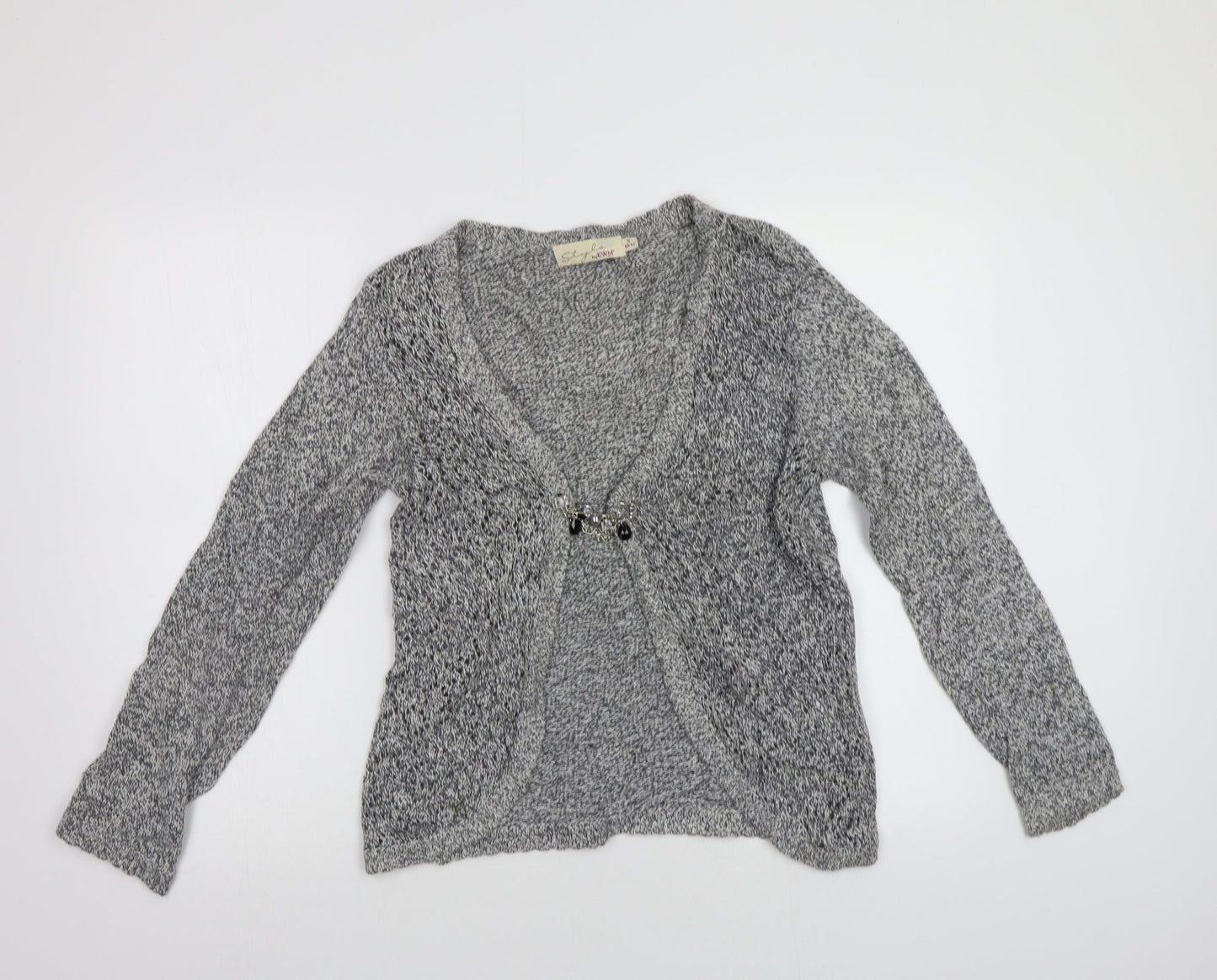 EWM Womens Grey   Cardigan Jumper Size S