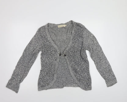 EWM Womens Grey   Cardigan Jumper Size S