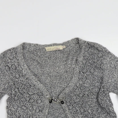 EWM Womens Grey   Cardigan Jumper Size S