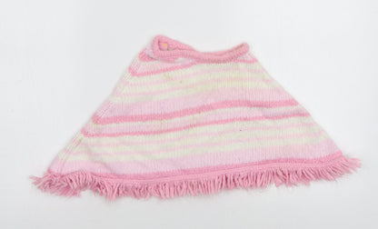 Zip Zap Baby Pink Striped  Cape Jumper Size 6-9 Months