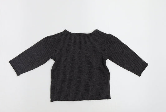 M&s Baby Grey   Pullover Jumper Size 6-9 Months