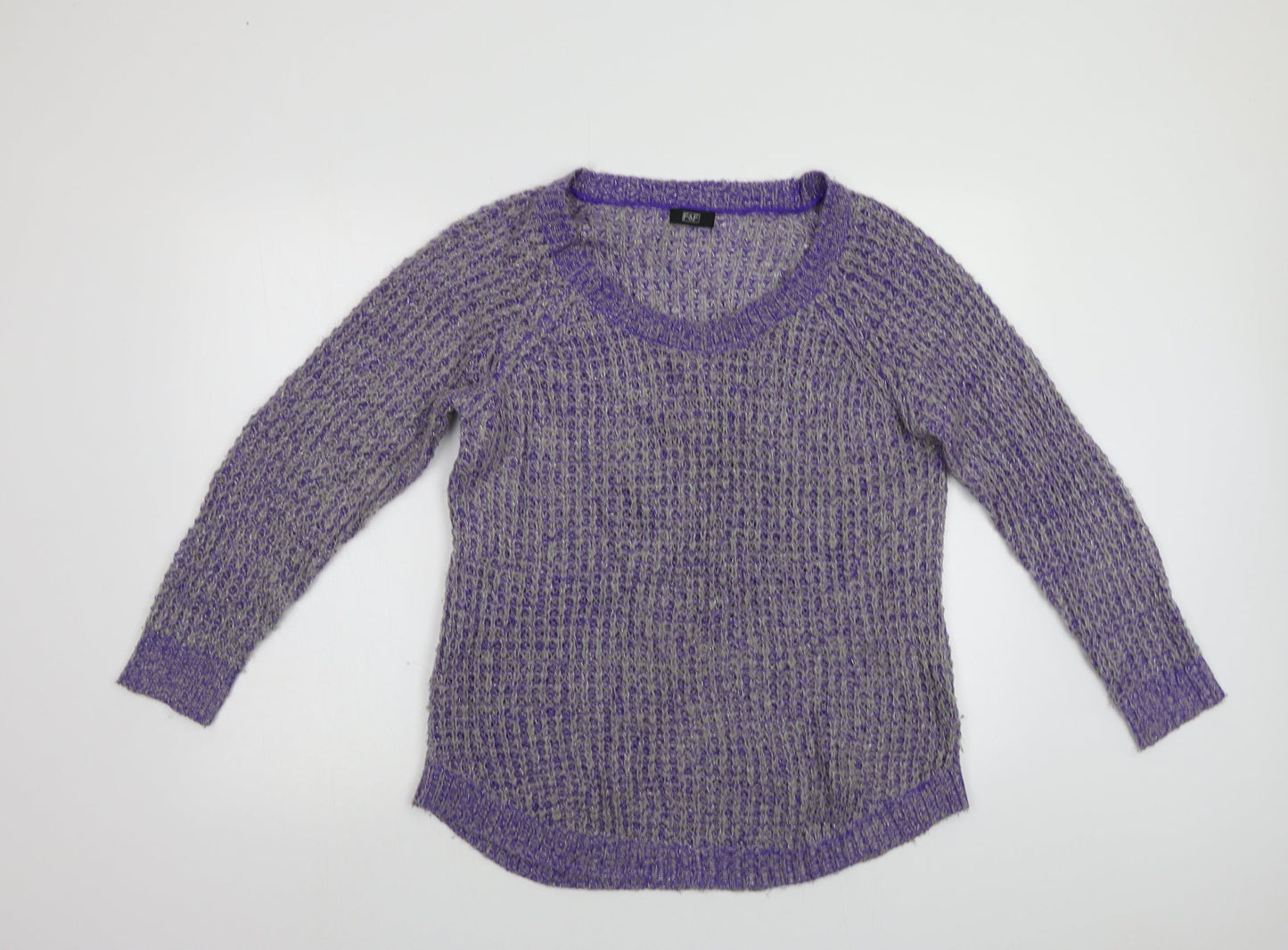 F&F Womens Purple   Pullover Jumper Size 12