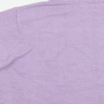 Beaumonde Womens Purple Floral  Pullover Jumper Size 18