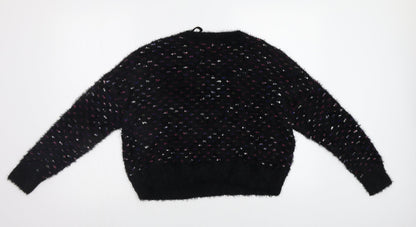 Womens UK Size XS Only Black Pullover Jumper