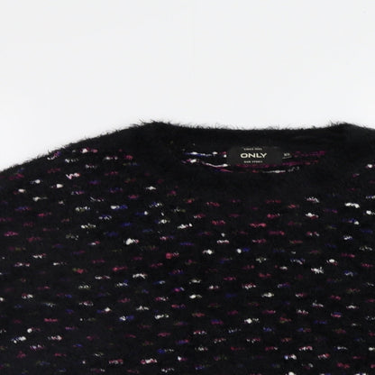 Womens UK Size XS Only Black Pullover Jumper