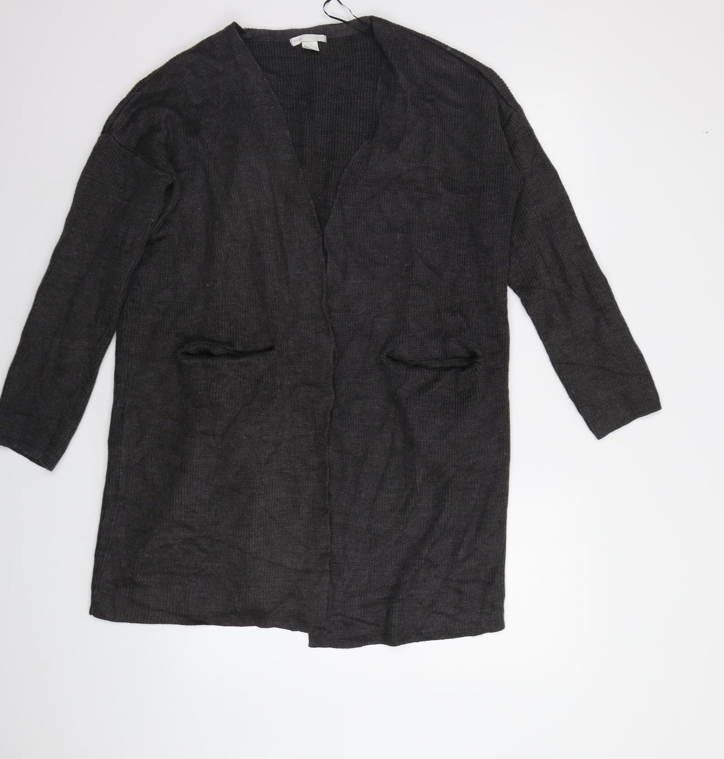Womens UK Size S H&M Grey Cardigan Jumper