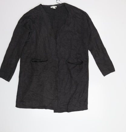 Womens UK Size S H&M Grey Cardigan Jumper
