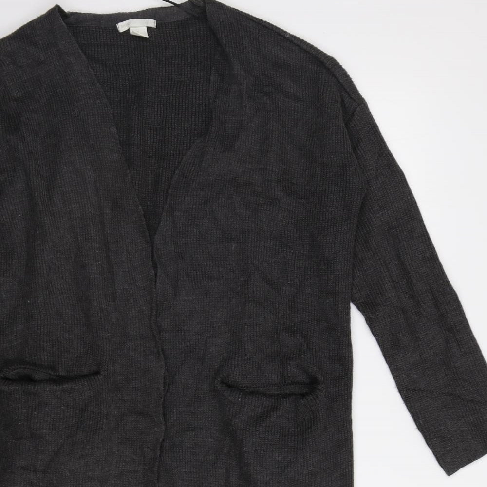 Womens UK Size S H&M Grey Cardigan Jumper