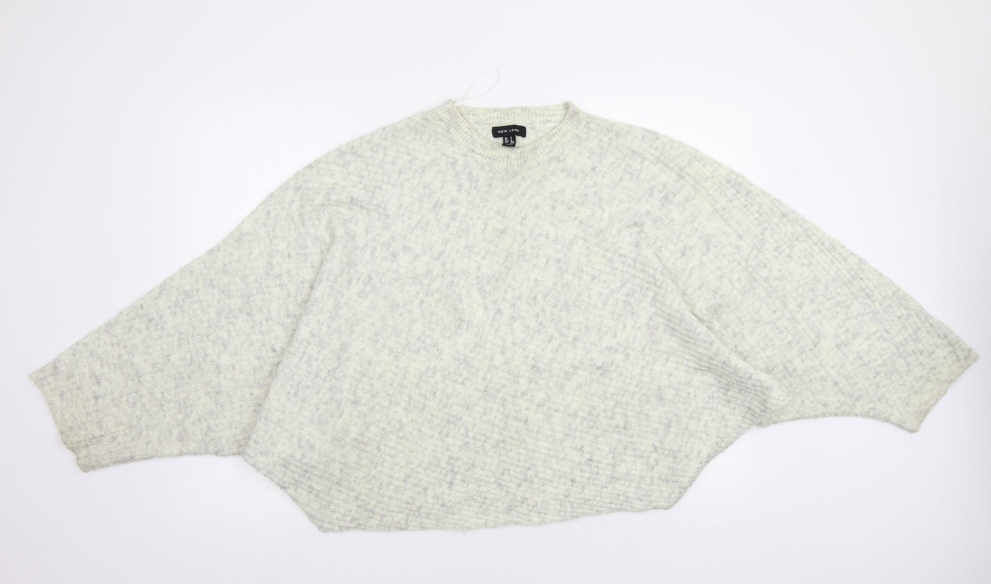 Womens UK Size M New Look Beige Pullover Jumper