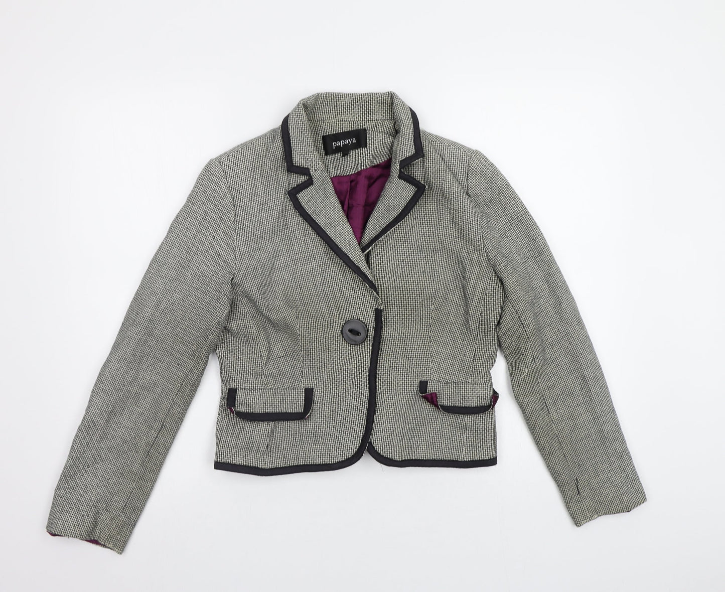 Papaya Womens Grey   Jacket Blazer Size 12