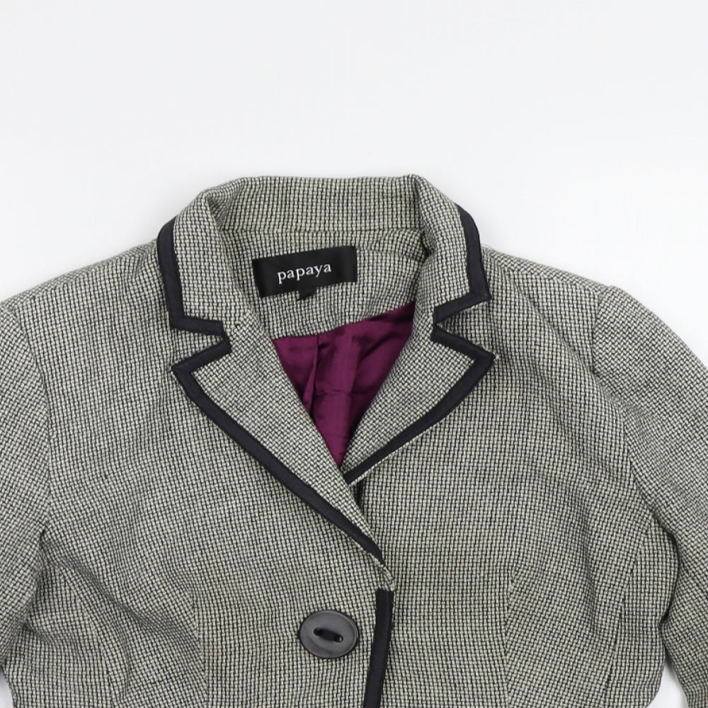 Papaya Womens Grey   Jacket Blazer Size 12