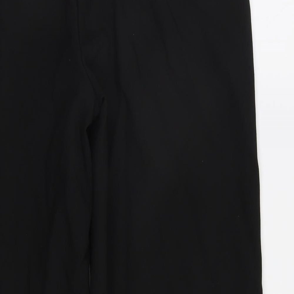 Womens UK Size 14 M&S Regular Fit Dress Pants Black Trousers
