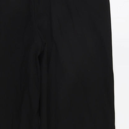 Womens UK Size 14 M&S Regular Fit Dress Pants Black Trousers