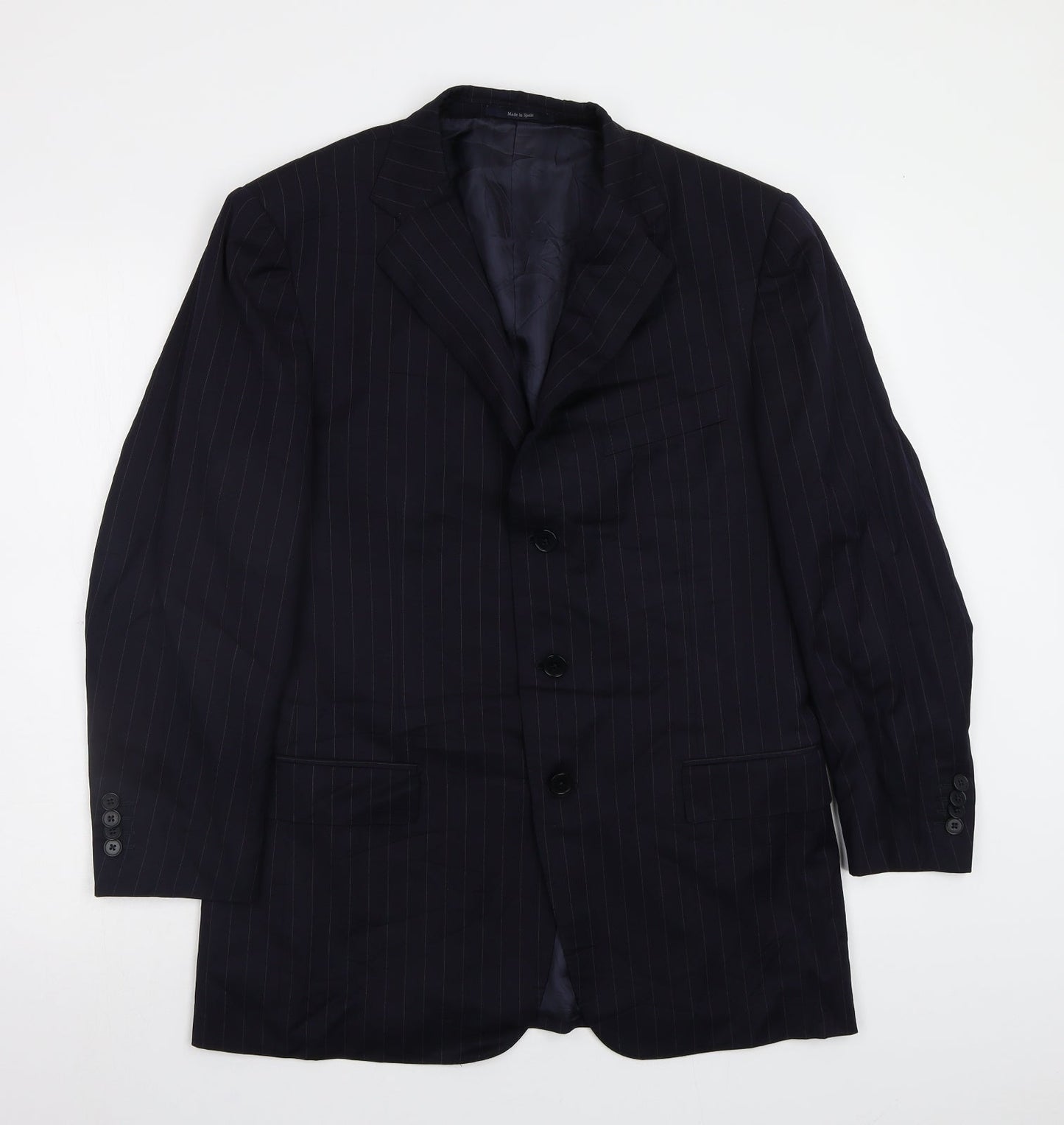Mens UK Size 40 Preworn Regular Blue Suit Jacket