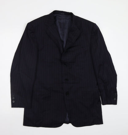 Mens UK Size 40 Preworn Regular Blue Suit Jacket