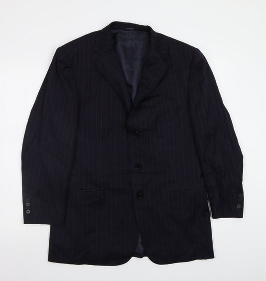 Mens UK Size 40 Preworn Regular Blue Suit Jacket