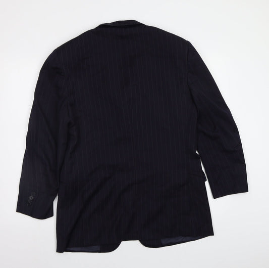 Mens UK Size 40 Preworn Regular Blue Suit Jacket