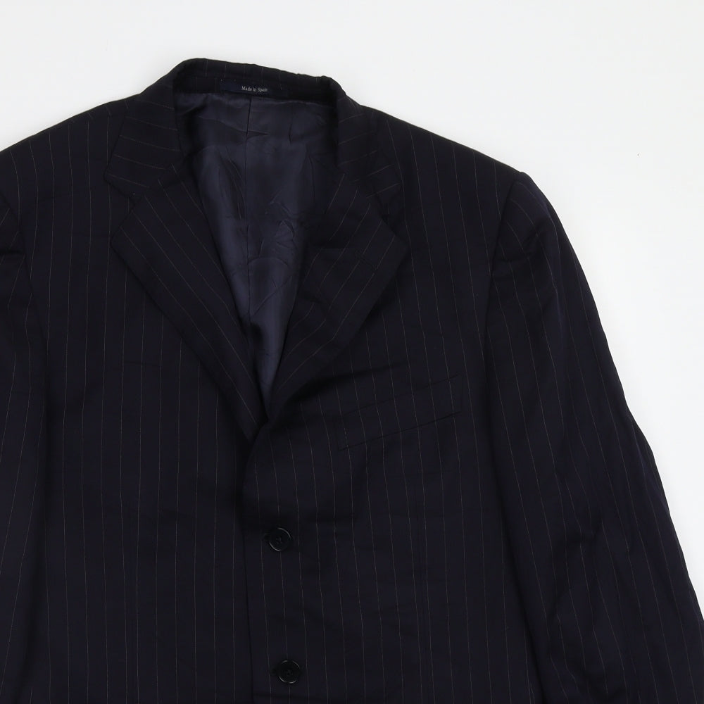 Mens UK Size 40 Preworn Regular Blue Suit Jacket