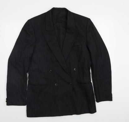 Mens UK Size 38 Burton Regular Black Suit Jacket