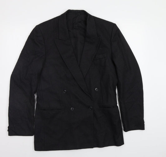 Mens UK Size 38 Burton Regular Black Suit Jacket