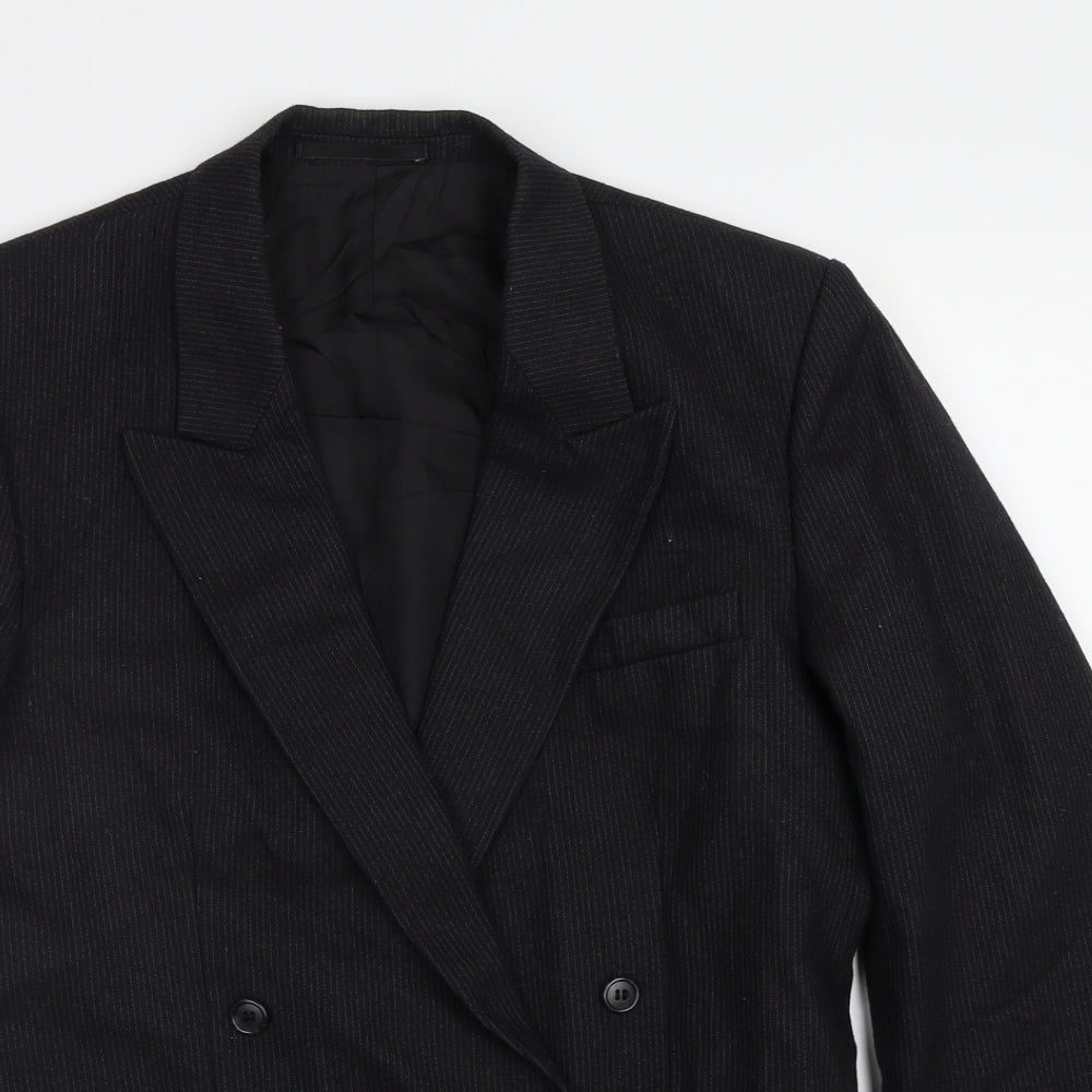 Mens UK Size 38 Burton Regular Black Suit Jacket