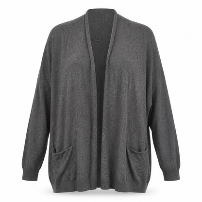 Womens UK Size 14 Atmosphere Grey Wrap Jumper