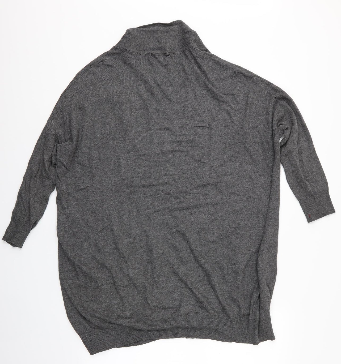 Womens UK Size 14 Atmosphere Grey Wrap Jumper