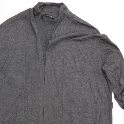 Womens UK Size 14 Atmosphere Grey Wrap Jumper
