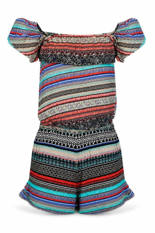Womens UK Size 6 Atmosphere One-Piece Multicoloured Playsuit
