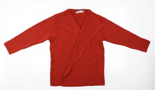 Womens UK Size 14 Bonmarché Orange Wrap Jumper