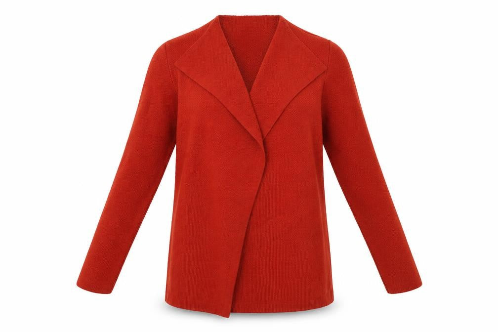 Bonmarché Womens Orange Wrap Jumper Size 14 - Wrap