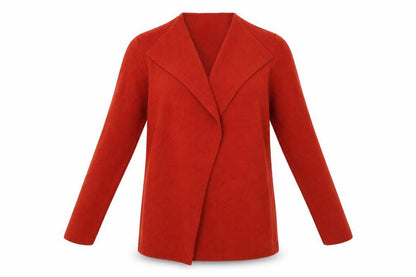 Bonmarché Womens Orange Wrap Jumper Size 14 - Wrap