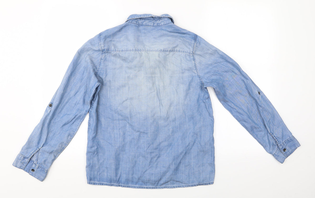 &Denim Womens Black   Basic Blouse Size 6  - & Denim Shirt