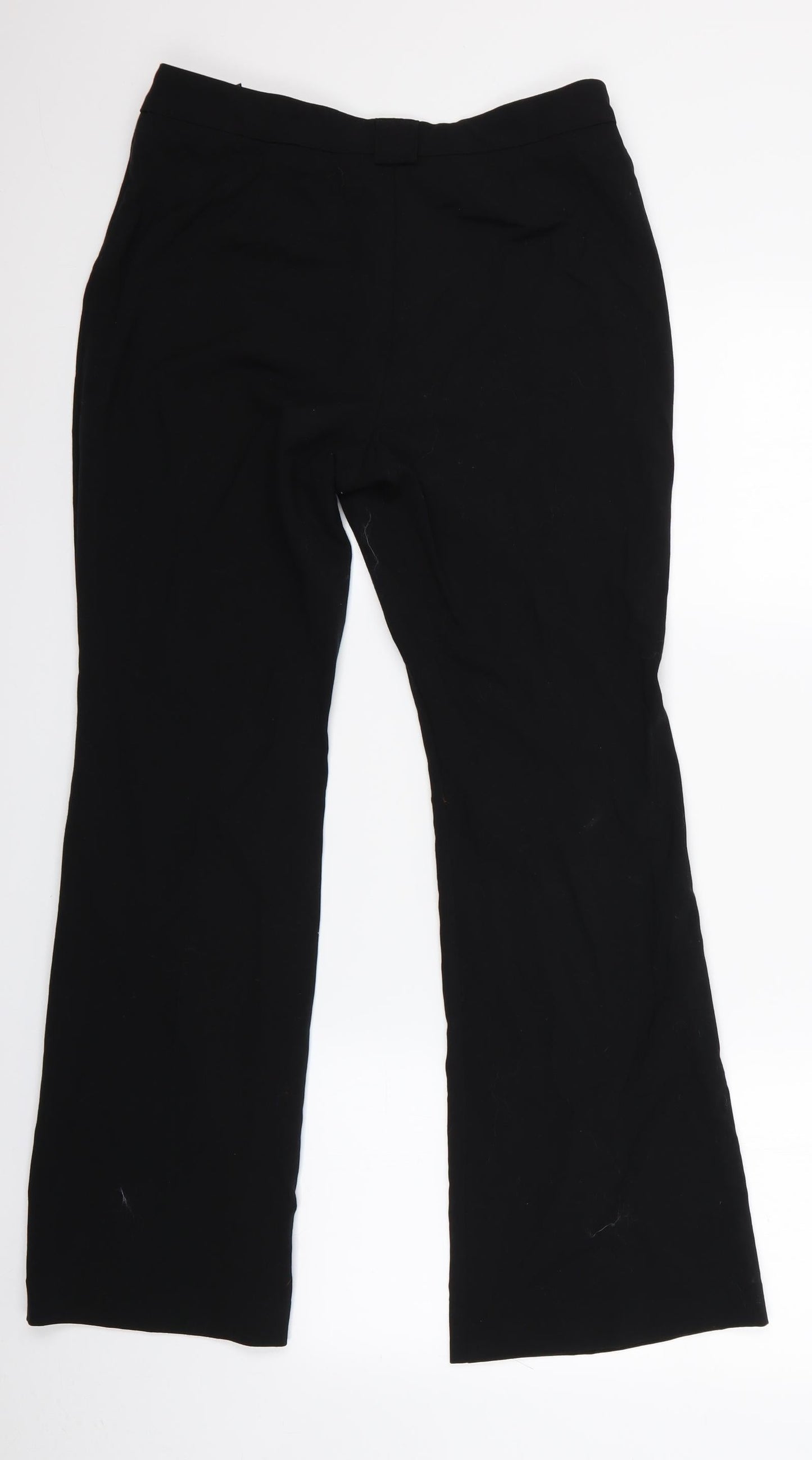Womens UK Size 10 Marks and Spencer Regular Fit  Black Trousers