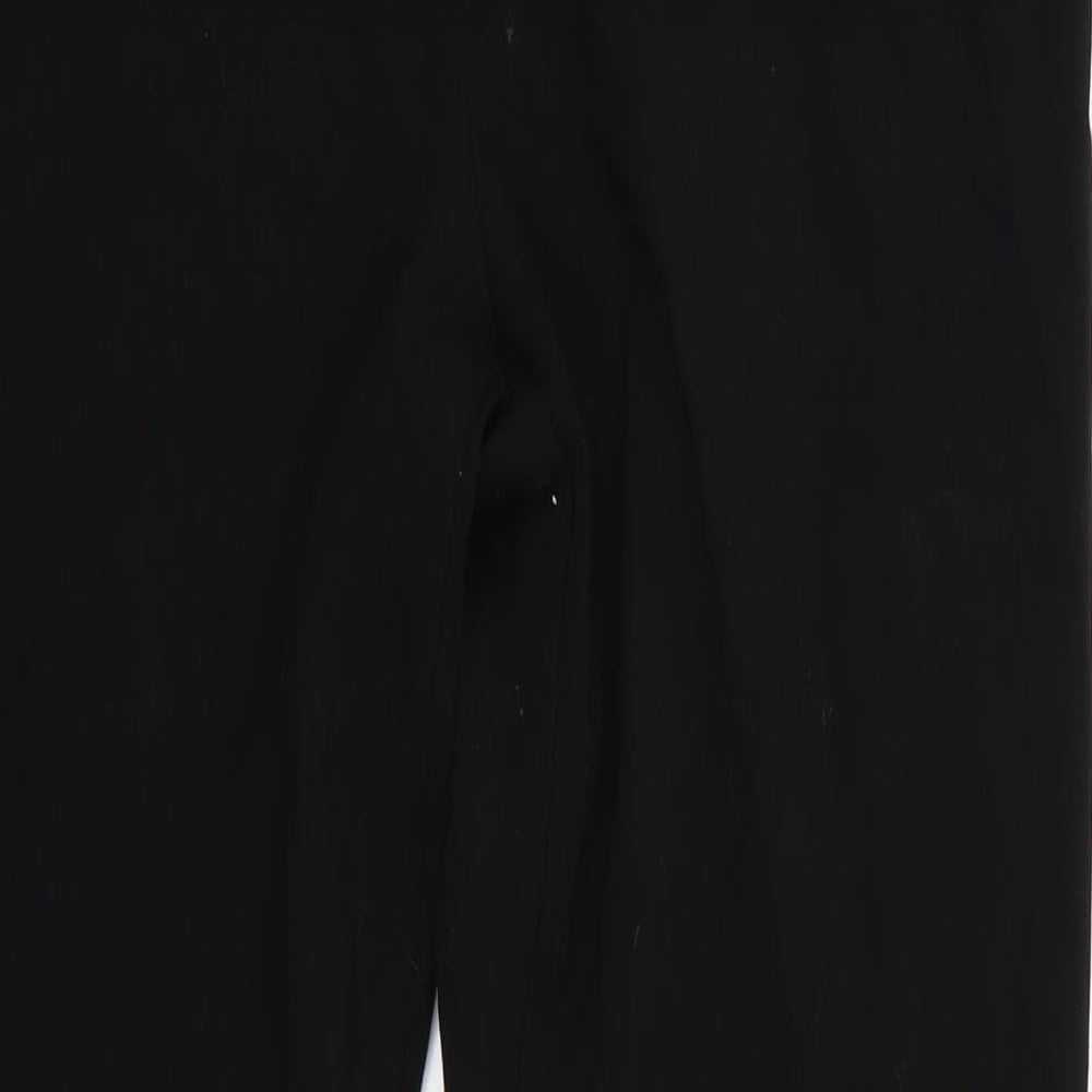 Womens UK Size 10 Marks and Spencer Regular Fit  Black Trousers