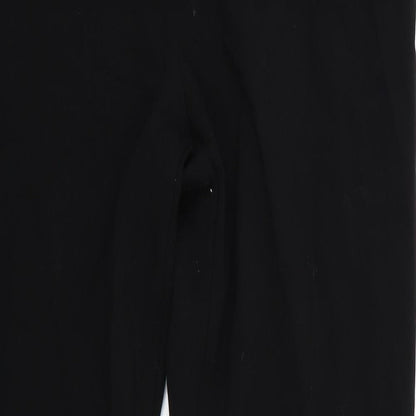 Womens UK Size 10 Marks and Spencer Regular Fit  Black Trousers