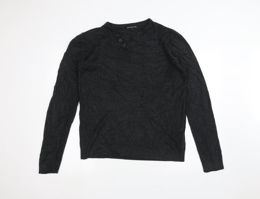 Red Herring Mens Black   Pullover Jumper Size L