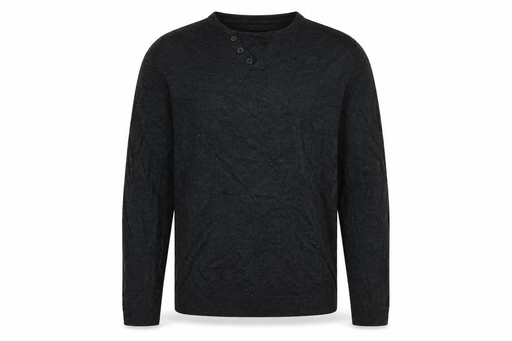 Mens UK Size L Red Herring Black Pullover Jumper