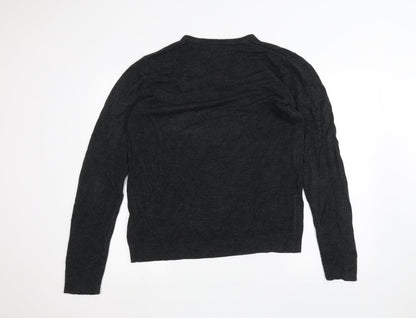 Red Herring Mens Black   Pullover Jumper Size L