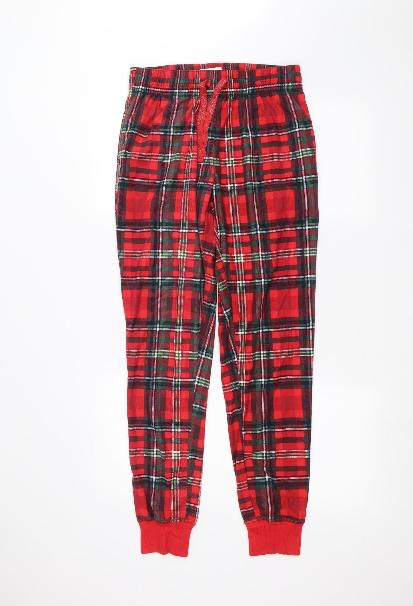 Womens UK Size S NEXT Regular Fit  Red Trousers