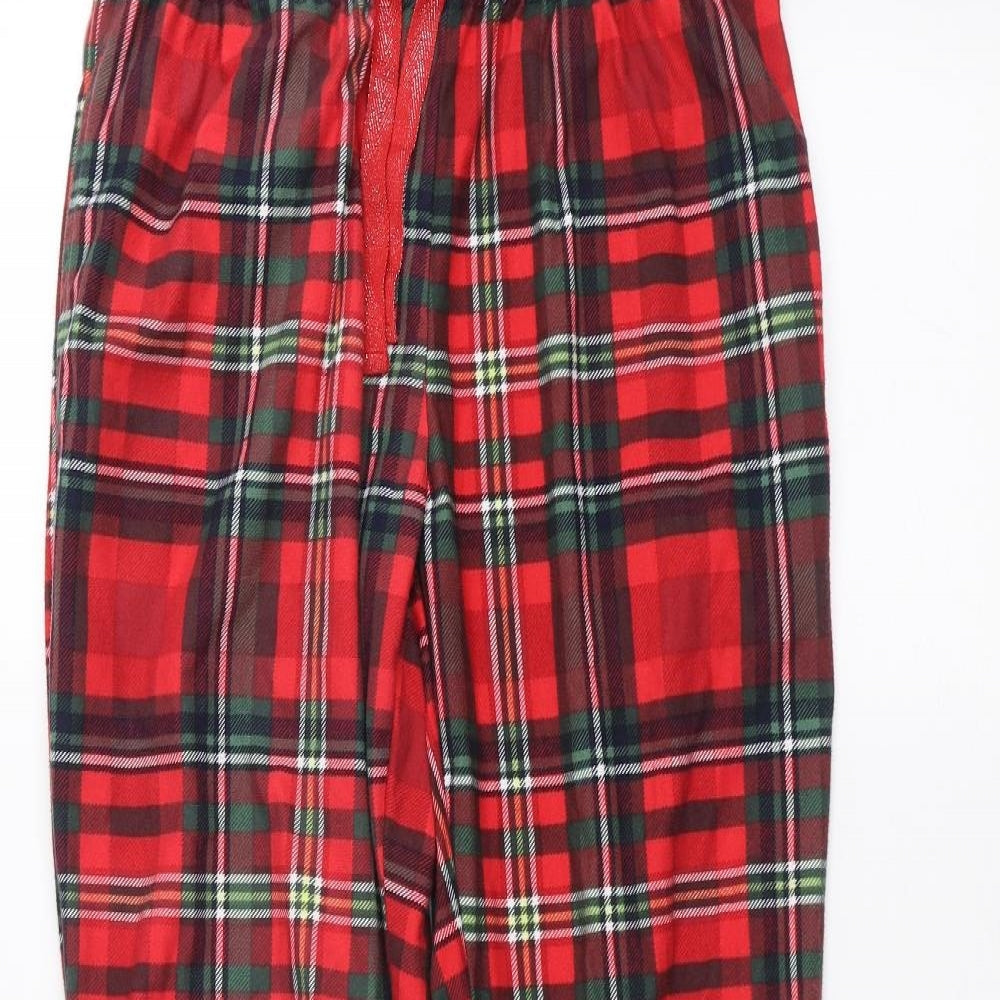 Womens UK Size S NEXT Regular Fit  Red Trousers
