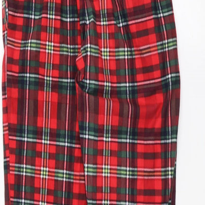 Womens UK Size S NEXT Regular Fit  Red Trousers
