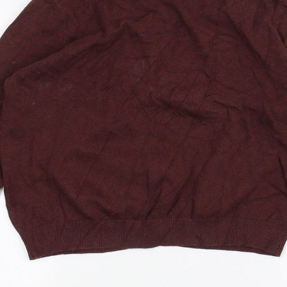Womens UK Size L H&M Red Cardigan Jumper