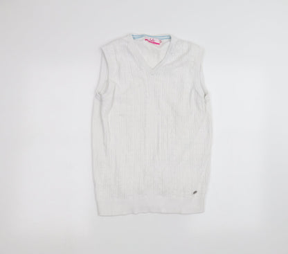 Womens UK Size M ISLE White Pullover Jumper